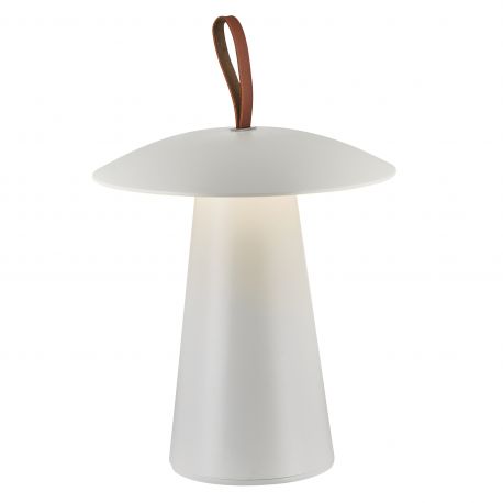 Lampi decorative si solare - Veioza LED portabila de exterior design nordic IP54 Ara To-Go alba