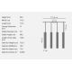 Pendule, Lustre suspendate - Lustra suspendata design scandinav Vico 4L negru