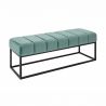 Bancheta tapitata Petit Beaute 110cm, catifea verde menta