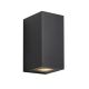 Aplice - Aplica de exterior iluminat ambiental IP44 Canto Maxi Kubi 2 negru