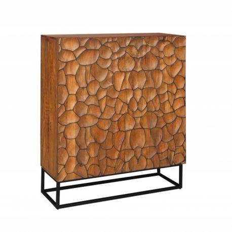 Comode - Comoda inalta cu model mozaic 3D Vulcano 120cm