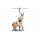 Masute Living - Masuta auxiliara design unicat Elephant 75cm auriu