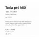Stalpi - Stalp iluminat exterior design modern TESLA PT4 H80 BIANCO