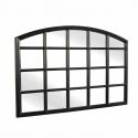 Oglinda decorativa design fereastra Paris 120cm negru