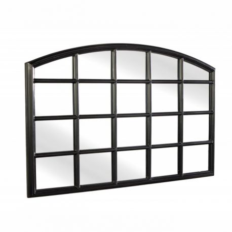 Oglinzi - Oglinda decorativa design fereastra Paris 120cm negru