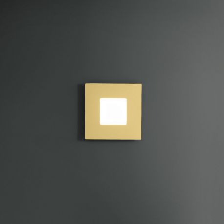 Plafoniere - Aplica LED perete sau tavan BILDE 39x39cm, alb, negru sau auriu