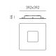 Plafoniere - Aplica LED perete sau tavan BILDE 39x39cm, alb, negru sau auriu