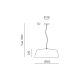 Pendule, Lustre suspendate - Lustra din aluminiu BLANCA alb, negru, nickel sau alama