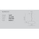Pendule, Lustre suspendate - Lustra din aluminiu BLANCA alb, negru, nickel sau alama