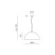 Pendule, Lustre suspendate - Lustra din aluminiu BLANCA alb, negru, cupru sau alama