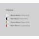 Pendule, Lustre suspendate - Lustra din aluminiu BLANCA alb, negru, cupru sau alama