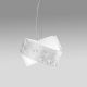 Pendule, Lustre suspendate - Lustra suspendata CAMILLA cu foita aurie sau argintie