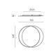 Plafoniere - Plafoniera LED moderna CHRISTINE S