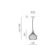 Pendule, Lustre suspendate - Lustra suspendata, Pendul CLEOFE ambra, alb, cobalt sau ecru