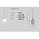 Pendule, Lustre suspendate - Lustra suspendata, Pendul CLEOFE ambra, alb, cobalt sau ecru