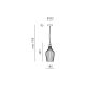 Pendule, Lustre suspendate - Lustra suspendata, Pendul CLEOFE ambra, alb, cobalt sau ecru