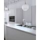 Pendule, Lustre suspendate - Lustra cu 3 pendule CLEOFE ambra, alb sau multicolor