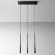 Spoturi tavan fals - Lustra cu 3 pendule LED slim DAFNE alb, negru sau auriu