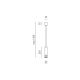Pendule, Lustre suspendate - Pendul cu spot suspendat EMILY P alb sau negru