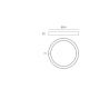 Plafoniere - Plafoniera LED design circular FLOR 80cm alb, negru sau auriu
