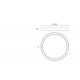 Plafoniere - Plafoniera LED design circular FLOR 100cm alb, negru sau auriu
