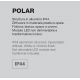 Iluminat pentru baie - Aplica de perete LED pentru oglinda baie IP44 Polar crom