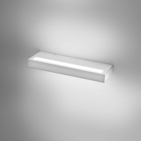 Aplice, corpuri de iluminat pentru pereti - Aplica de perete lumina ambientala LED GAP DOUBLE alb L-32cm, 3000K