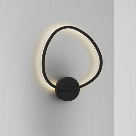 Aplice, corpuri de iluminat pentru pereti - Aplica de perete lumina ambientala LED Opalis negru