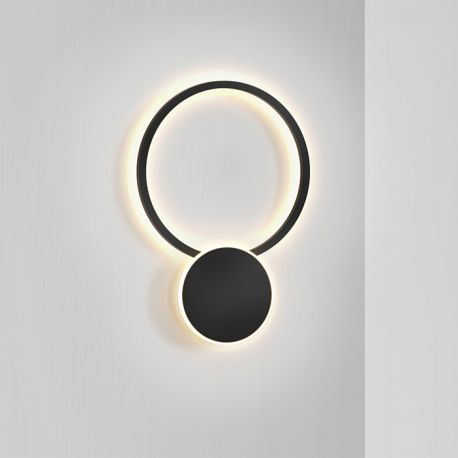 Aplice, corpuri de iluminat pentru pereti - Aplica de perete lumina ambientala LED Omnio negru