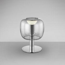 Veioze - Veioza, Lampa de masa LED Icon crom/ fumuriu