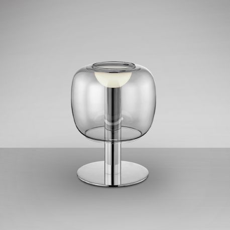 Veioze - Veioza, Lampa de masa LED Icon crom/ fumuriu