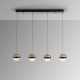 Pendule, Lustre suspendate - Lustra cu 4 pendule LED design modern Orbes