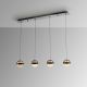 Lustra cu 4 pendule LED design modern Orbes