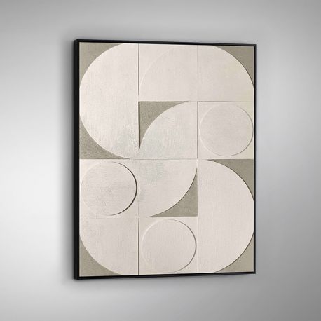 Decoratiuni perete - Tablou / Basorelief decoratiune perete Geomia 90x120cm