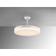Lustre cu ventilator - Lustra LED cu Ventilator si telecomanda, lame retractabile Vento alb