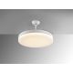 Lustre cu ventilator - Lustra LED cu Ventilator si telecomanda, lame retractabile Vento alb