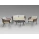 Mobilier terasa - Set de 4 piese pentru exterior Barlac