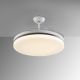 Lustre cu ventilator - Lustra LED cu Ventilator si telecomanda, lame retractabile Vento alb/ bronz