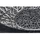 Masute Living - Masuta de cafea design frunza Organic 120cm argintiu