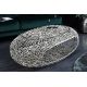 Masute Living - Masuta de cafea design frunza Organic 120cm argintiu