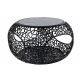 Masuta de cafea design modern Spin 40cm negru