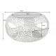 Masute Living - Masuta de cafea design modern Spin 40cm argintiu
