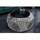 Masute Living - Masuta de cafea design modern Spin 40cm argintiu