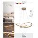 Pendule, Lustre suspendate - Lustra suspendata LED design modern Castiel