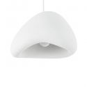 Lustra suspendata design decorativ Cloud alb 50cm