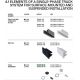 Accesorii iluminat - Accesoriu, Kit alb suspendare pentru sinele monofazate Unity