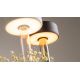 Veioze - Lampa portabila cu baterii cu baza in forma de vaza AI design alb/ transparent