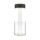 Lampa portabila cu baterii cu baza in forma de vaza AI design negru/ transparent