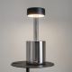 Veioze - Lampa portabila cu baterii cu baza in forma de vaza AI design negru/ fumuriu