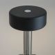 Veioze - Lampa portabila cu baterii cu baza in forma de vaza AI design negru/ fumuriu